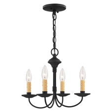 Livex Heritage Mini Chandelier/Semi-Flush 4524-04