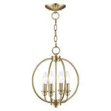 Livex Milania Chandelier/Semi-Flush 4664-01