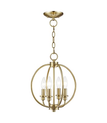 Livex Milania Chandelier/Semi-Flush 4664-01