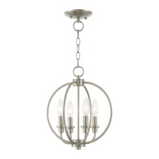 Livex Milania Chandelier/Semi-Flush 4664-91