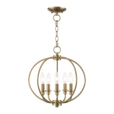Livex Milania Chandelier/Semi-Flush 4665-01