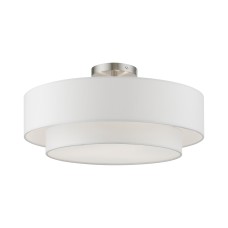 Livex Meridian Semi-Flush 47154-91