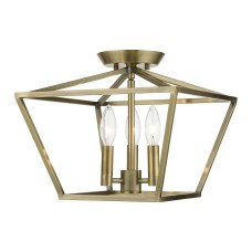 Livex Devone Semi-Flush 49430-01