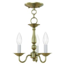 Livex Williamsburgh Convertible Chandelier/Semi-Flush 5009-01