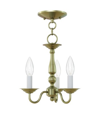 Livex Williamsburgh Convertible Chandelier/Semi-Flush 5009-01