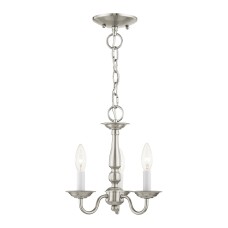 Livex Williamsburgh Convertible Chandelier/Semi-Flush 5009-91