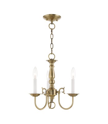 Livex Williamsburgh Convertible Mini Chandelier/Semi-Flush 5013-01
