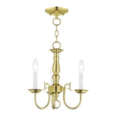 Livex Williamsburgh Convertible Mini Chandelier/Semi-Flush 5013-02