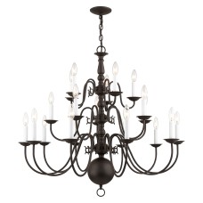 Livex Williamsburgh Foyer Chandelier 5019-07