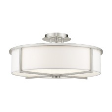 Livex Wesley Semi-Flush 51075-91