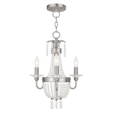 Livex Valentina Convertible Mini Chandelier/Semi-Flush 51843-91