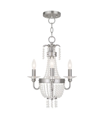 Livex Valentina Convertible Mini Chandelier/Semi-Flush 51843-91