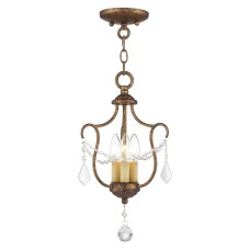 Livex Chesterfield Convertible Mini Chandelier/Semi-Flush 6420-71