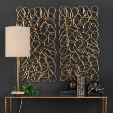 Uttermost In The Loop Gold Wall Art 04124