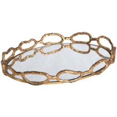 Uttermost Cable Chain Mirrored Tray 17837