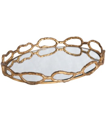 Uttermost Cable Chain Mirrored Tray 17837