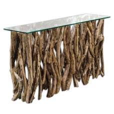 Uttermost Teak Wood Wood Console 25593