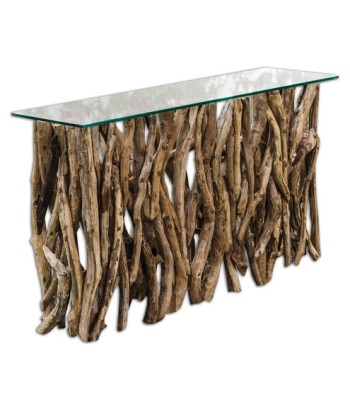 Uttermost Teak Wood Wood Console 25593
