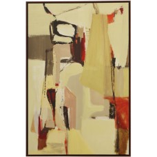 Uttermost Peaches Framed Canvas Abstract Art 32309