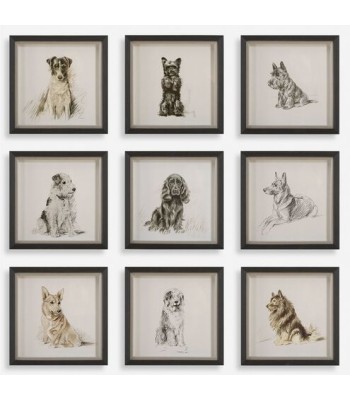 Uttermost Loyal Companion Framed Dog Prints 32344