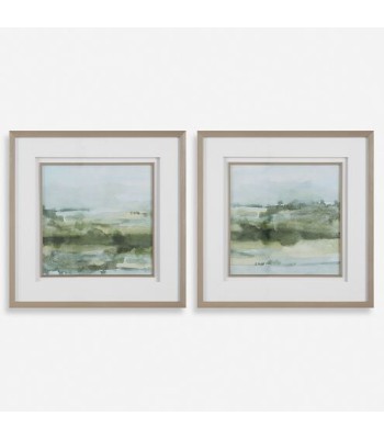 Uttermost Soft Sage Abstract Landscape Prints 32356