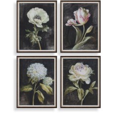 Uttermost Florals On Black Framed Prints 32426