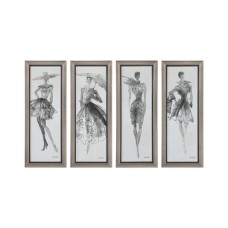 Uttermost Fashion Sketchbook Framed Prints 33624