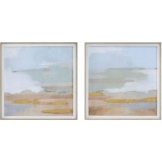 Uttermost Abstract Coastline Framed Prints 41468