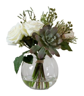 Uttermost Belmonte Floral Bouquet and Vase 60182